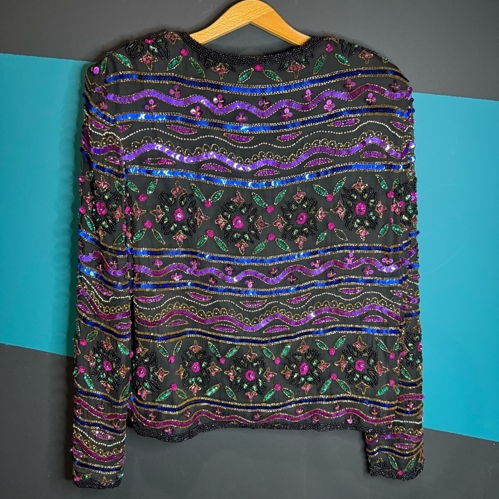 Embroidered Multicolor Jacket - Picture 8 of 12
